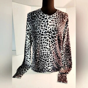 Ava Paige Women’s Size XL Animal Print Button Down Long Sleeve Cardigan …